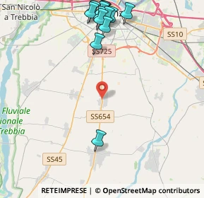 Mappa Località Gramigna, 29027 Podenzano PC, Italia (5.26462)