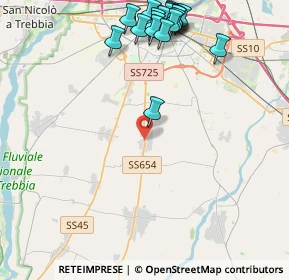 Mappa Località Gramigna, 29027 Podenzano PC, Italia (5.2915)