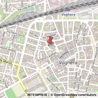 Mappa Via Ciro Menotti, 6, 27058 Voghera, Pavia (Lombardia)