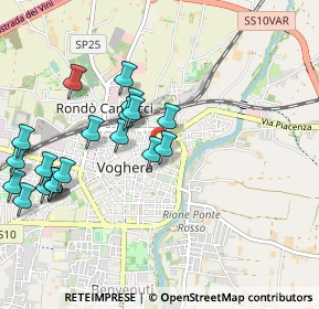 Mappa Via Volturno, 27058 Voghera PV, Italia (1.097)