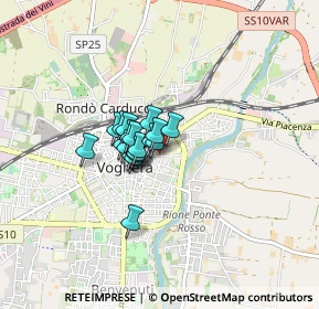 Mappa Via Volturno, 27058 Voghera PV, Italia (0.43632)