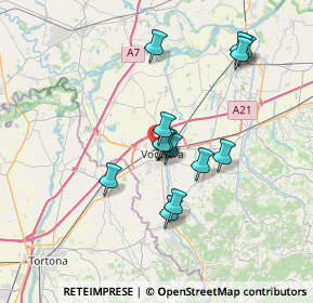 Mappa Via Piave, 27058 Voghera PV, Italia (5.86786)