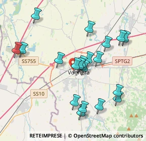 Mappa Via Piave, 27058 Voghera PV, Italia (3.9005)