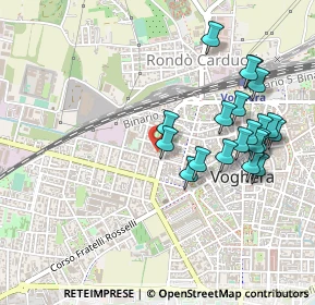 Mappa Via Monte Grappa, 27058 Voghera PV, Italia (0.5015)