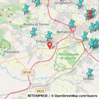 Mappa Strada Comunale Parpaglia, 10043 Orbassano TO, Italia (7.4085)