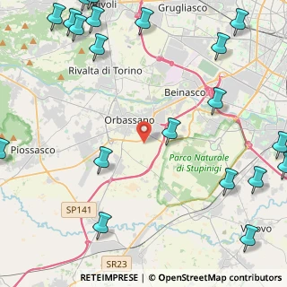 Mappa Strada Comunale Parpaglia, 10043 Orbassano TO, Italia (6.96)