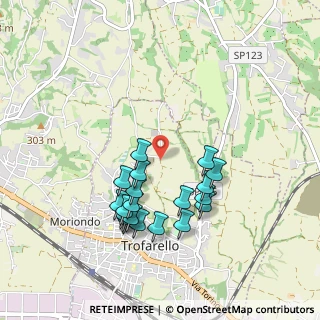 Mappa Via Madonna di Celle, 10028 Trofarello TO, Italia (0.9045)