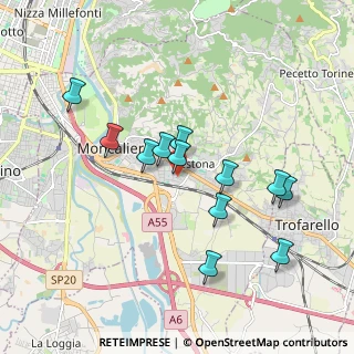 Mappa Via Monviso, 10024 Moncalieri TO, Italia (1.71917)