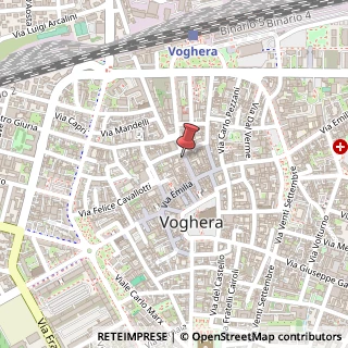 Mappa Via Giovanni Plana, 28, 27058 Voghera, Pavia (Lombardia)