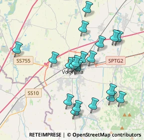 Mappa Vicolo Torrente, 27058 Voghera PV, Italia (3.6855)