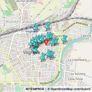 Mappa Via Crocifisso, 27058 Voghera PV, Italia (0.2765)