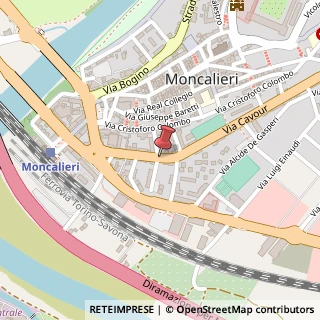 Mappa Via Cavour, 19, 10024 Moncalieri, Torino (Piemonte)