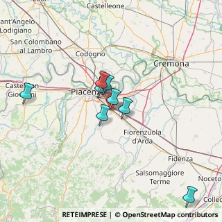 Mappa Via Guglielmo Marconi, 29010 Pontenure PC, Italia (25.83615)
