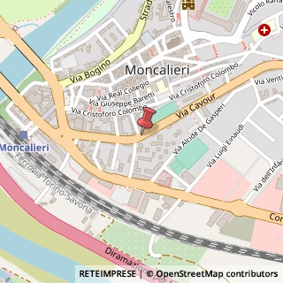 Mappa Via Monte Rosa, 19, 10024 Moncalieri, Torino (Piemonte)