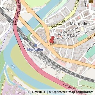 Mappa Via Cavour,  5, 10024 Moncalieri, Torino (Piemonte)