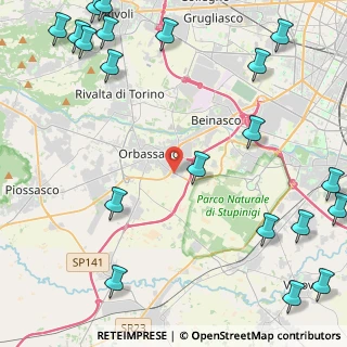 Mappa Via Nuccio Bertone, 10043 Orbassano TO, Italia (6.8425)