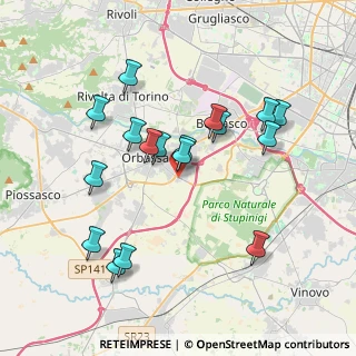 Mappa Via Nuccio Bertone, 10043 Orbassano TO, Italia (3.67353)