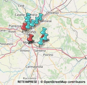 Mappa Via Maestro Rollandino, 10023 Chieri TO, Italia (11.42308)