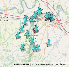 Mappa Via Fausto Coppi, 29020 Gossolengo PC, Italia (7.175)