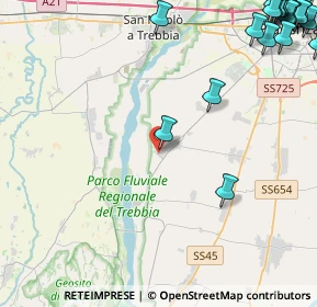 Mappa Via Fausto Coppi, 29020 Gossolengo PC, Italia (7.347)