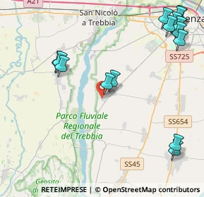 Mappa Via Fausto Coppi, 29020 Gossolengo PC, Italia (5.64533)