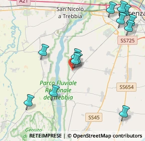 Mappa Via Fausto Coppi, 29020 Gossolengo PC, Italia (5.08846)