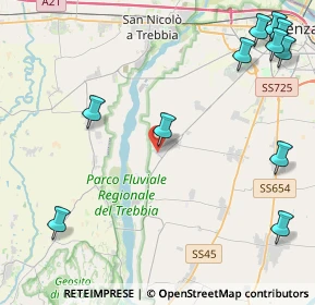 Mappa Via Fausto Coppi, 29020 Gossolengo PC, Italia (6.04273)