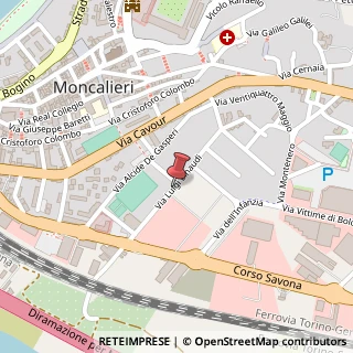 Mappa Via Luigi Einaudi, , 10024 Moncalieri, Torino (Piemonte)