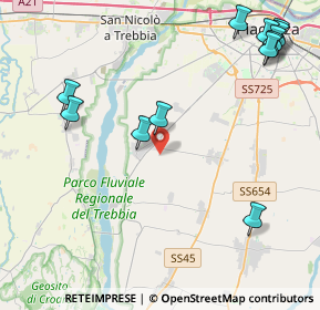 Mappa 29020 Gossolengo PC, Italia (5.5425)