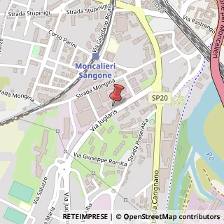 Mappa Via Juglaris, 20, 10024 Moncalieri, Torino (Piemonte)
