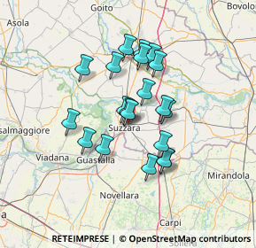 Mappa Via P. Gobetti, 46029 Suzzara MN, Italia (10.843)