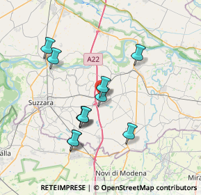 Mappa Via Chiaviche, 46020 Pegognaga MN, Italia (6.66455)