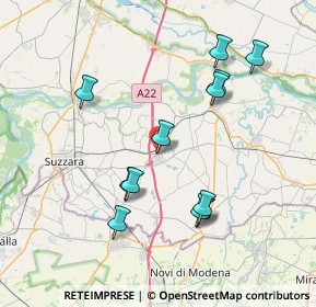 Mappa Via Chiaviche, 46020 Pegognaga MN, Italia (7.605)