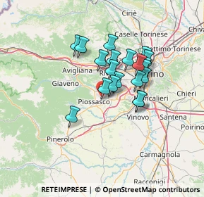 Mappa Via Sacra di San Michele, 10045 Piossasco TO, Italia (10.4135)