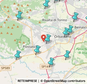 Mappa Via Sacra di San Michele, 10045 Piossasco TO, Italia (6.7095)