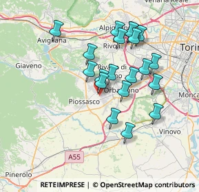 Mappa Via Sacra di San Michele, 10045 Piossasco TO, Italia (6.5995)