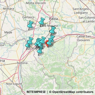 Mappa Via Goffredo Mameli, 27054 Montebello della Battaglia PV, Italia (9.08643)