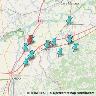 Mappa Via Rino Balladore, 27058 Voghera PV, Italia (7.06231)