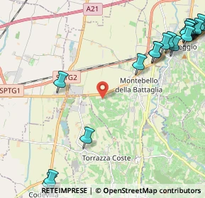 Mappa Sp Voghera, 27054 Montebello della Battaglia PV, Italia (3.29211)