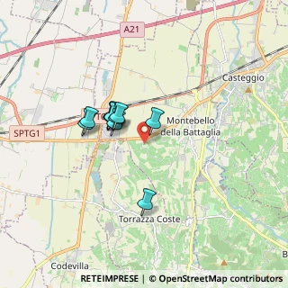 Mappa Sp Voghera, 27054 Montebello della Battaglia PV, Italia (1.24273)