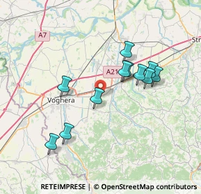 Mappa Sp Voghera, 27054 Montebello della Battaglia PV, Italia (6.63455)