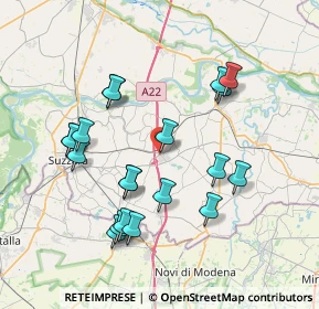 Mappa Via C. Battisti, 46020 Pegognaga MN, Italia (7.568)