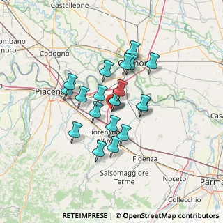 Mappa Via Roma, 29016 Cortemaggiore PC, Italia (10.2375)