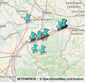 Mappa Via Magenta, 27054 Montebello della Battaglia PV, Italia (10.93368)