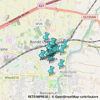Mappa Via Teresio Scovenna, 27058 Voghera PV, Italia (0.423)