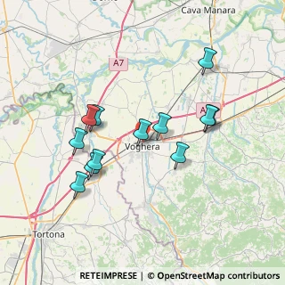 Mappa Via Teresio Scovenna, 27058 Voghera PV, Italia (6.83917)