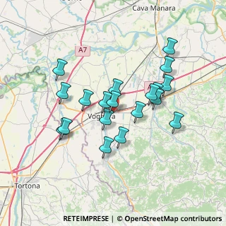 Mappa Strada Pragassa, 27058 Voghera PV, Italia (6.36842)