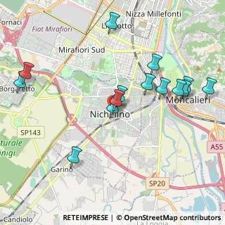 Mappa Via Torino, 10042 Nichelino TO, Italia (2.16429)