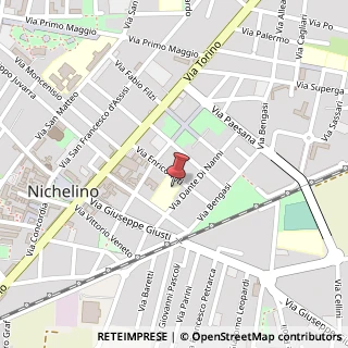 Mappa Via E. Toti, 10042 Nichelino, Torino (Piemonte)