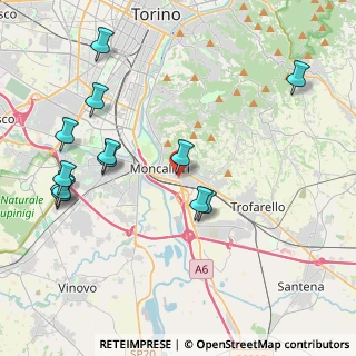 Mappa Via Bruno Buozzi, 10121 Moncalieri TO, Italia (4.68154)